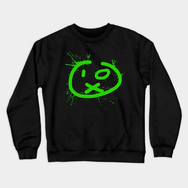 SMILEY  -  acid house green fluo 90s collector Crewneck Sweatshirt by BACK TO THE 90´S